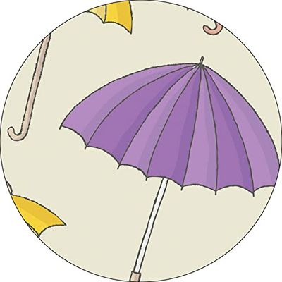 Bonateks, Ronde digitaal bedrukte muismat, antislip onderkant, voor kantoor en thuis, diameter: 22 cm