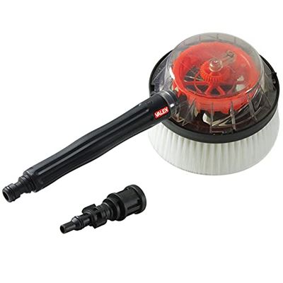Valex Accesorio Cepillo Giratorio para Lavado de Agua para hidrolimpiadora o Tubo de riego, diámetro 15 cm