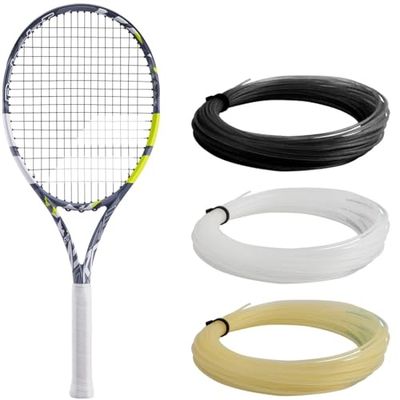 Babolat, Raquette de Tennis Adulte Evo Aero Lite Cordée, Idéale pour Progresser, Puissance et Maniabilité, Cadre Aérodynamique Spin Alpha, Taille Grip 0, Marque Française, Gris/Jaune