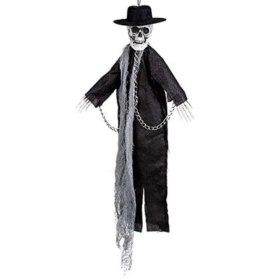 Boland 73062 - hangende skeletpriester, grootte 150 cm, decoratie, hangdecoratie, hangers, Halloween, carnaval, themafeest