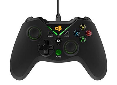 Cosmic Byte C1070T Interstellar (Black) | Touchpad Wireless Gamepad | For PC/PS3 Supports | Windows XP/7/8/10 | Rubberized Texture | Video Game Controller | Enhanced Grip | Double Triggers