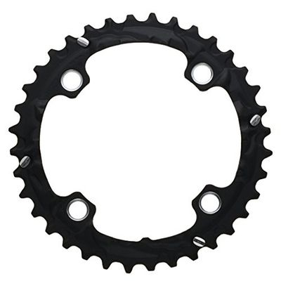 Shimano Y-1MP98020 Plato, unisex volwassenen, zwart, 38 Zähne Al