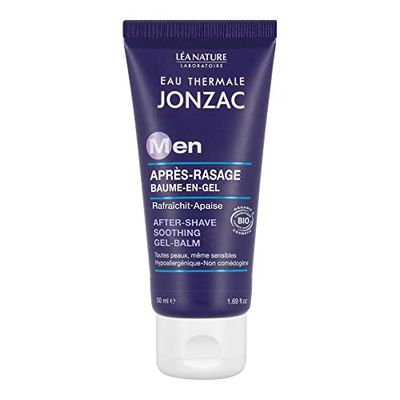 Jonzac Thermisch water After Shave Balsem Gel Men - alle huidtypes - ook gevoelige huid - Bio Cosmos Organic gecertificeerd - 50 ml tube