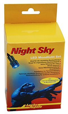 Lucky Reptile Night Sky - Maanlicht LED Set - 3 x LED met transformator - Terrariumlamp - Energiezuinige nachtlamp - LED-nachtverlichting reptielen & amfibieën - Uitbreidbaar tot 6 LED's