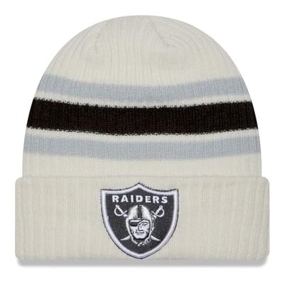 New Era CUFF Winter Beanie - VINTAGE Las Vegas Raiders beige