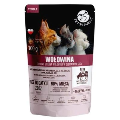 Pet Republic Natvoer Steriel Rundvlees 100 g