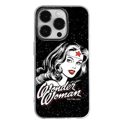 ERT GROUP mobiltelefonfodral för Apple Iphone 14 PRO MAX originalt och officiellt licensierat DC mönster Wonder Woman 023 anpassad till formen på mobiltelefonen, fodral tillverkad av TPU-plast