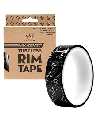 Peaty's Nastro Tubeless MTB per Cerchioni - 27 mm Fasce Antiforatura con Adesivo Avanzato e Pellicola Doppio Strato, Compatibile con Ruote Strada e MTB - Rotolo da 10 Metri