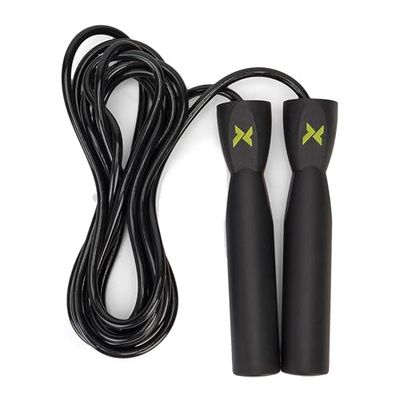 TREXO Basic Comba para somier en color negro con una longitud de 275 cm, cuerda de saltar ajustable para boxeadores de polipropileno y PVC, durabilidad y flexibilidad garantizadas, peso ligero de 120