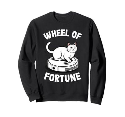 Wheel Of Fortune Robot Vacuum Cleaner Funny Cat Sweatshirt