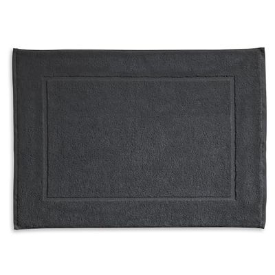 kela Tapis de Bain Ladessa, 50 cm x 70 cm, 100% Coton, Gris Granite, Lavable à 60° C, adapté au Chauffage au Sol, 23314