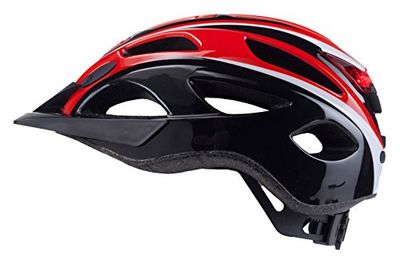 BONIN S-291 with Light Included Cascos, Unisex, Rojo/Negro, 54/61