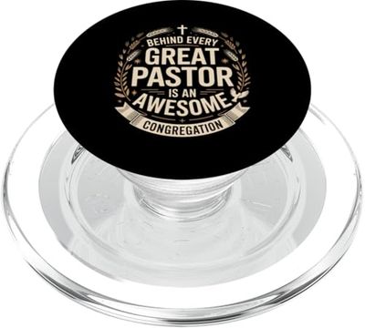Detrás de cada gran pastor hay una impresionante congregación Jesús PopSockets PopGrip para MagSafe