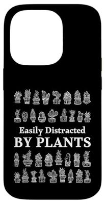 Facilmente distratto da piante amanti delle piante divertente giardiniere Custodia per iPhone 14 Pro