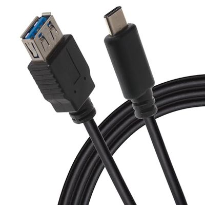 Maplin USB-C to USB-A Female Cable 15W V3.1 Gen1 Charge and Data Transfer, 1m, for Apple MacBook, iPad, iPhone 15, Samsung Galaxy, Microsoft Surface, Google Pixel and more