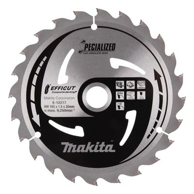 Makita Lame de scie Efficut TCT 165 x 20 x 24 dents E-12142