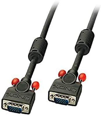 LINDY Aansluitkabel 7,50 m 36376 zwart [1x VGA-stekker-1x VGA-stekker], 7,5 m