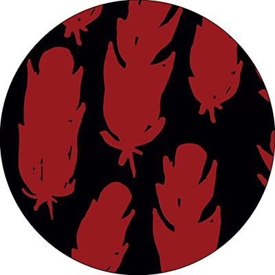 Bonateks, Round Digital Printed Mouse Pad, Non-Slip Base, for Office and Home, Diameter:22cm