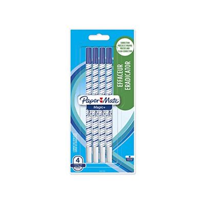 Paper Mate Magic+ bläckstråleskrivare, fin skrivspets, blå, 4-pack