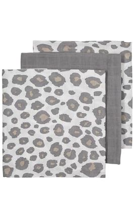 Meyco tygblöjor - set om 3-70x70cm - panther - neutral/grå - flerfärgad