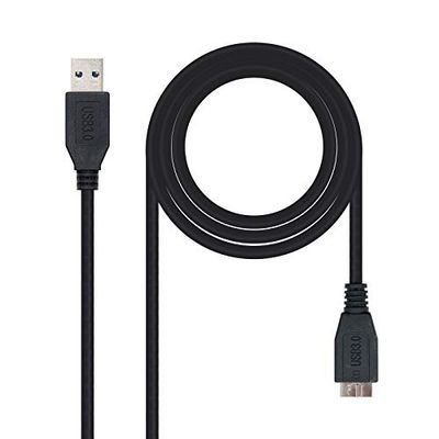 blendend Cavo USB 3.0 Tipo A/M a Micro B/M, 2 metri, colore nero, ideale per trasferire dati e caricare dispositivi.
