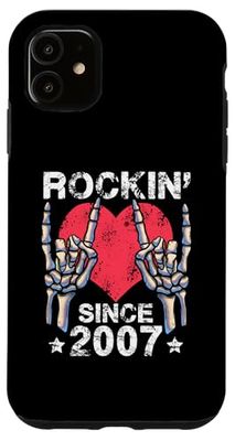 Custodia per iPhone 11 Rockin Since 2007 Rock&Roll Compleanno Retro Rock And Roll