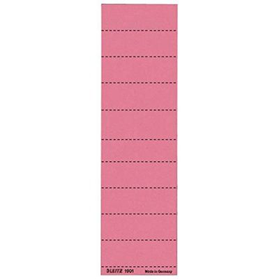 Esselte Leitz-Label Holders, Blank Card Pack of 100 Red