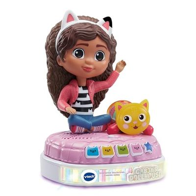 VTech Gabby's Dollhouse - Interactive Story Girlfriend Gabby - Exciting Stories with the Original Voices of Gabby and Cuddly Cat - For Children Aged 3-6 Years