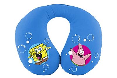 Bob Esponja Oreiller de Cou Bob l'éponge pour Les Enfants. Voyage Super Confortable