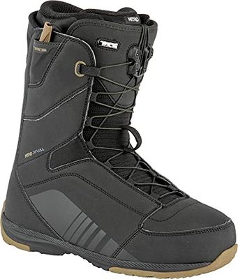 Nitro Rival TLS '22 All Mountian Freeride Freestyle snabbsnörningssystem båt snowboardbåt, svart, 255