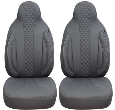 BREMER SITZBEZÜGE Measure Pilot Car Seat Covers Compatible with Hyundai Santa Fe SM Driver & Passenger from 2001-2006 / Car Seat Covers Protective Cover Set Car Seat Covers Pack of 2 in Grey