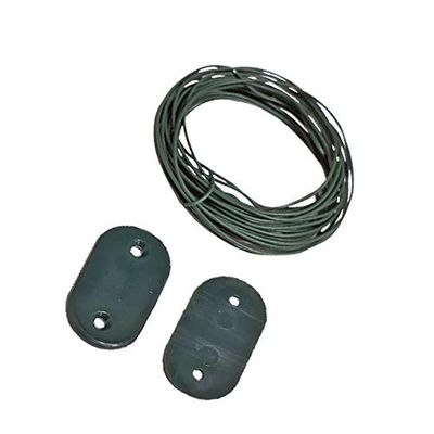 Ribimex PRBVT30VE Kit de Fixation pour bâche Brise-Vue avec Fil et 30 plaques Vert