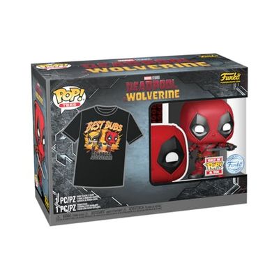 Funko Pop! & Tee: Deadpool & Wolverine - L - T-Shirt - Vêtements avec Une Figurine en Vinyle à Collectionner - Jouets et Top à Manches Courtes pour Les Adultes Les Hommes et Les Femmes