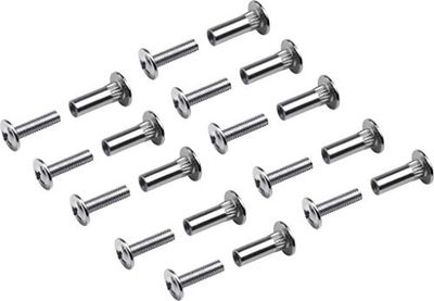 Metafranc - Parafusos de conexão, rosca M4, galvanizados, conjunto de 10 unidades Ideal para fixar peças de mobiliário, móveis, conector de armários, parafusos para móveis.