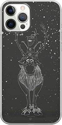 ERT GROUP mobiltelefonfodral för Apple Iphone 12 PRO MAX originalt och officiellt licensierat Disney mönster Olaf and Sven 001, fodral tillverkad av TPU-plast