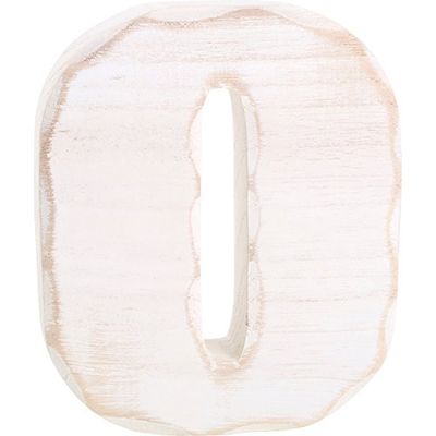 Small Foot 1232 cm Lettera in Legno O, Beige, 22 x 12 x 2,5 cm