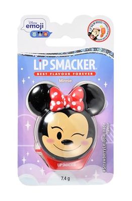 Lip Smacker Disney Minnie Mouse Emoji, Bálsamo Labial para Niños, con Sabor a Limonada, Hidrata y Refresca, Pack Individual