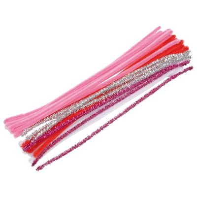 Homéa, Assortiment de 30 Brins de Chenilles H30 cm Princesse