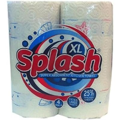 Splash XL 4pk Super Absorbent Kitchen Towel 25% Bigger 4 Pack
