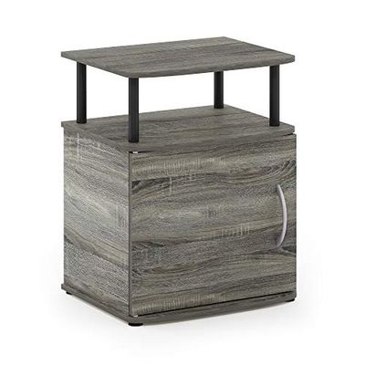 Furinno Jaya Utility design Table d'Appoint, Chêne Français/Noir