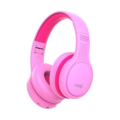 Stereo Bluetooth Headphones Children's Helmets Cool Kids Pink (Volume Limited)