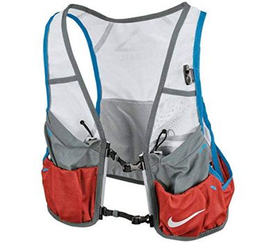 Nike Unisex – Volwassen Trail loopvest vest, grijs/rood, L