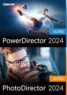 CyberLink PowerDirector 2024 Ultra & PhotoDirector 2024 Ultra Duo | Código de activación PC enviado por email