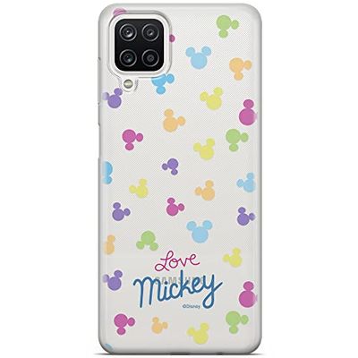 ERT GROUP mobiltelefonfodral för Samsung A12 / M12 originalt och officiellt licensierat Disney mönster Mickey 017 optimalt anpassad till formen på mobiltelefonen, gedeeltelijk transparant