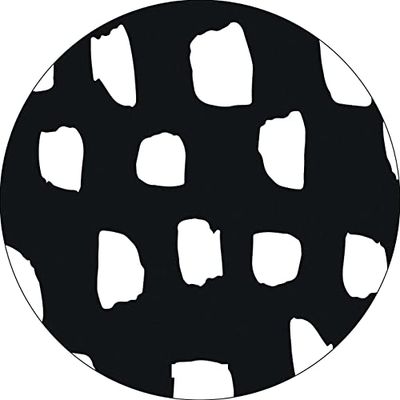 Bonateks, Ronde digitaal bedrukte muismat, antislip onderkant, voor kantoor en thuis, diameter: 22 cm