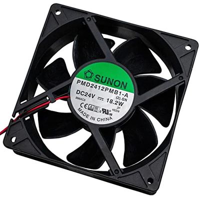 Sunon Ventilateur 120 x 120 x 38 mm PMD2412PMB1A DC 24 V 4200 TR/Min 54 dBA Roulement à Billes