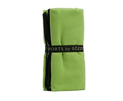 Gözze - Toalla deportiva absorbente, muy suave, Fibra sintética, 70 x 140 cm - Verde claro