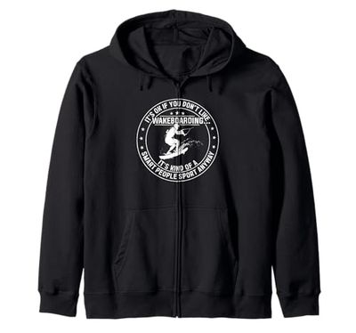 Va bene se non ti piace Wakeboarding Wakeboarder Felpa con Cappuccio