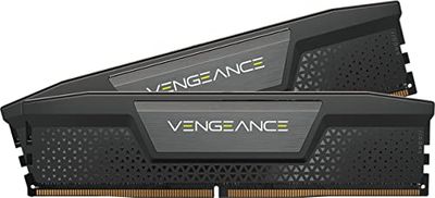 Corsair VENGEANCE DDR5 64GB (2 x 32 GB) DDR5 4800MHz C40 Intel Geoptimaliseerd Desktop-Arbeitsspeicher (Onboard Spanningsregeling, Aangepaste XMP 3.0 Profielen, Compacte Vormfactor) Zwart