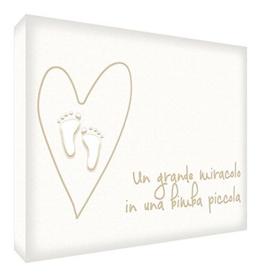 Feel Good Art MIRACLEGIRL-A5BLK-15IT Token de Decoración de Acrílico 21 x 14 x 2 cm beige